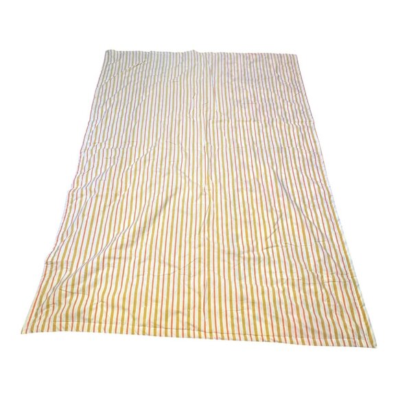 Handmade Colorful Patchwork Quilt Blanket 59" X77" Lap Chair Throw Striped Under - Picture 3 of 3